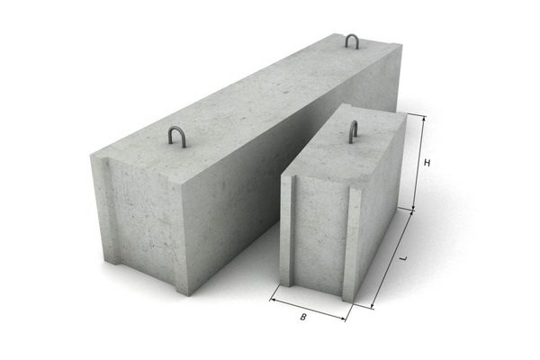 Вес блоков ФБС - сколько весят фундаментные блоки 2