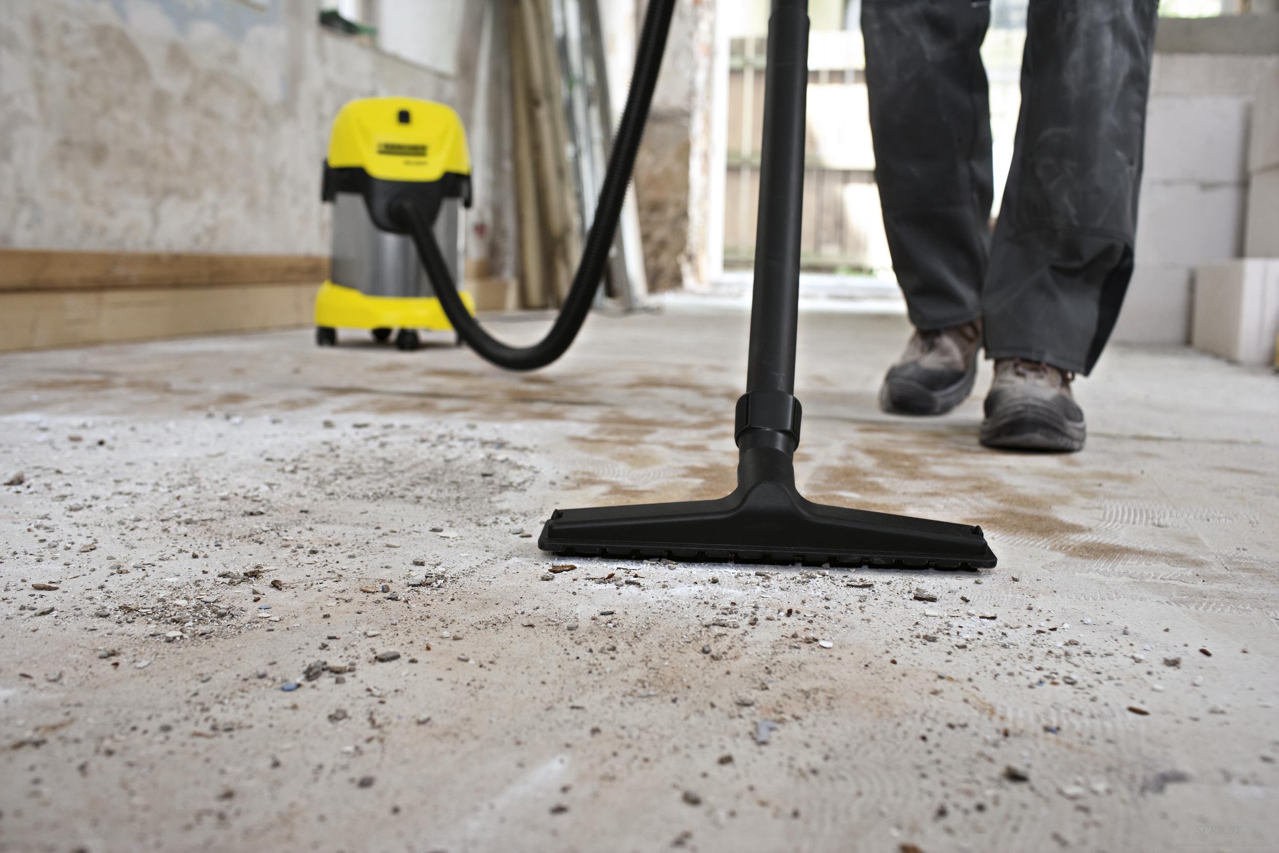 Уборка бетонного пола