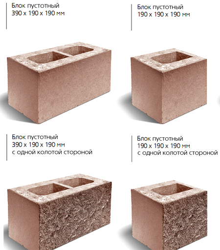 конструкция бетонных блоков 