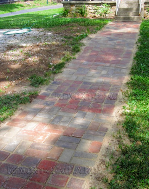 Готовая садовая дорожка из тротуарной плитки