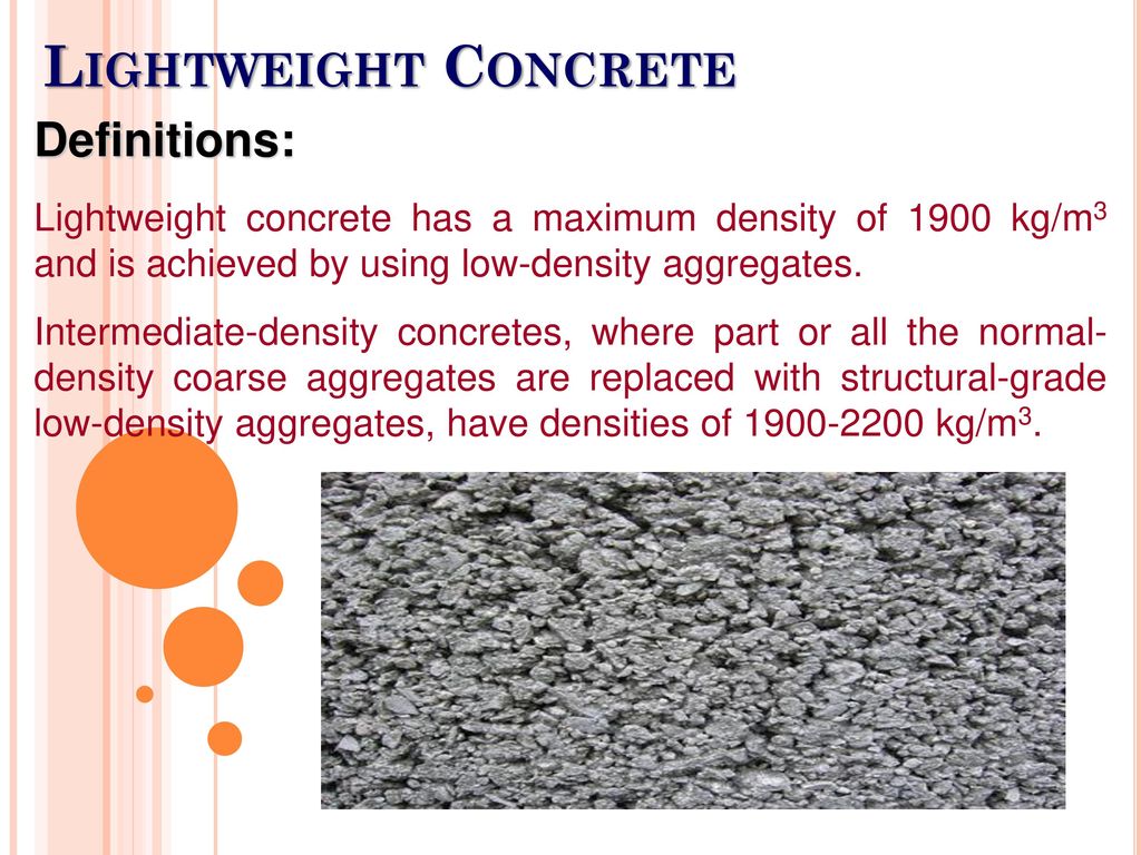 Lightweight Concrete Definitions: