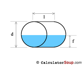 horizontal cylinder with flat tank heads as a water, oil or gas tank