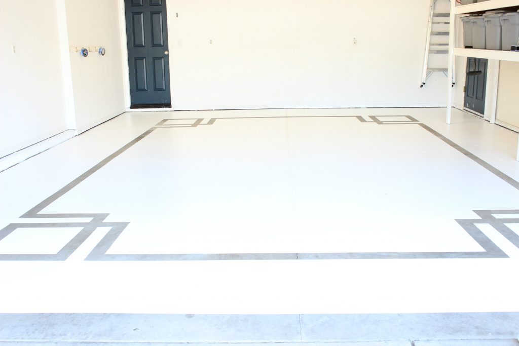 Concrete floor paint design