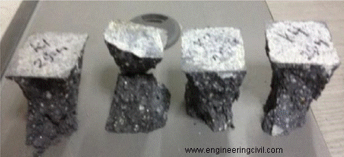 Figure 14 Unusual failure of concrete cubes