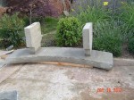 Garden concrete bench diy image 32