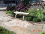 Garden concrete bench finished diy image 33